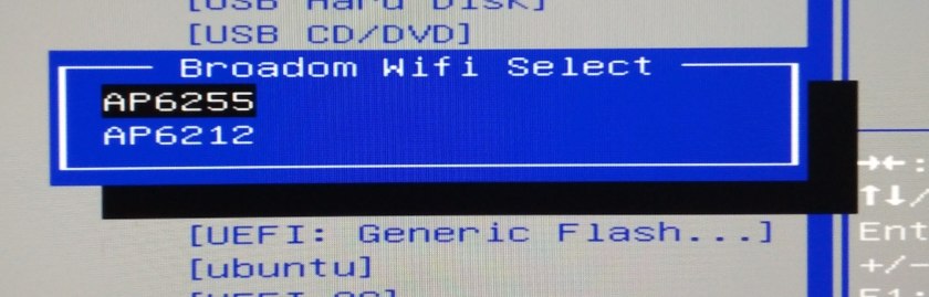 Z83II Intel Mini PC Bios Wifi Selection